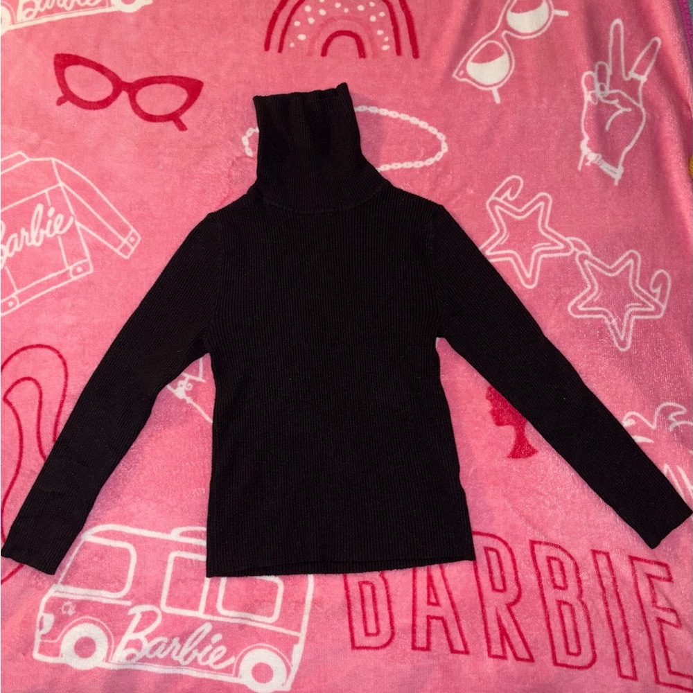 Black Turtleneck Sweater